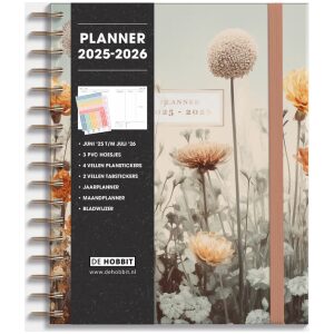Luxe Weekplanner Ringband De Hobbit 25-26 A5+ Veldbloemen