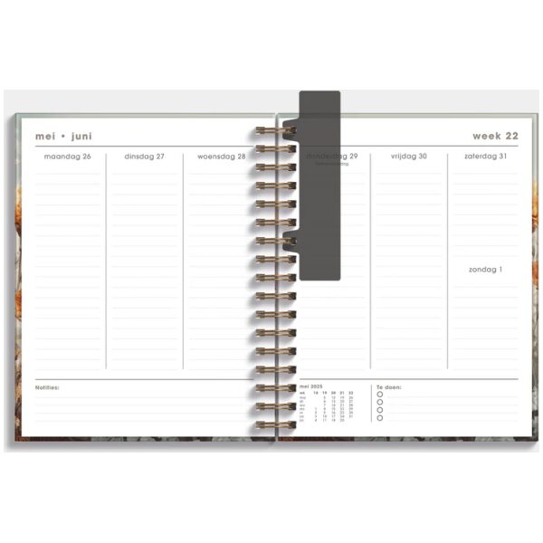 Luxe Weekplanner Ringband De Hobbit 25-26 A5+ Veldbloemen - Afbeelding 3