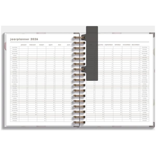 Luxe Weekplanner Ringband De Hobbit 25-26 A5+ Waterverf Stippen - Afbeelding 5