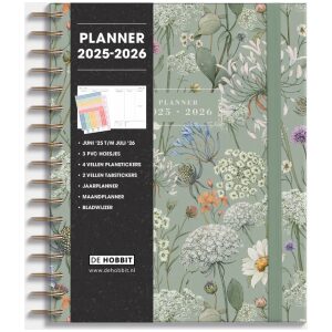 Luxe Weekplanner Ringband De Hobbit 25-26 A5+ Weidebloemen