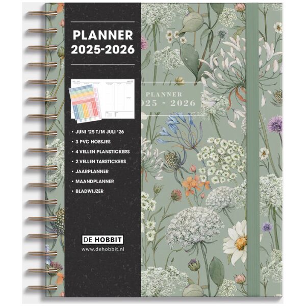 Luxe Weekplanner Ringband De Hobbit 25-26 A5+ Weidebloemen