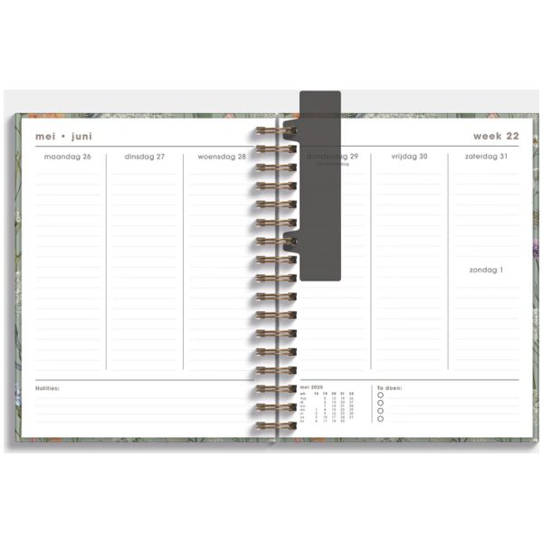 Luxe Weekplanner Ringband De Hobbit 25-26 A5+ Weidebloemen - Afbeelding 3