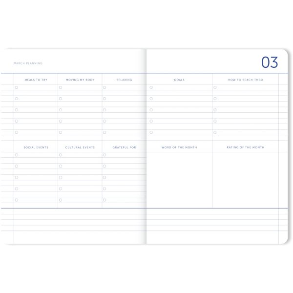My Journal 18 Maanden Agenda 25-26 Lila Geruit - Afbeelding 2