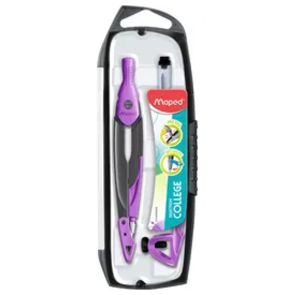 Maped Metal Open Passer 3‑delig - Paars
