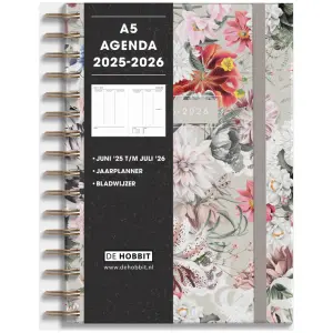 Ringband Agenda De Hobbit 25-26 A5 Bloemen