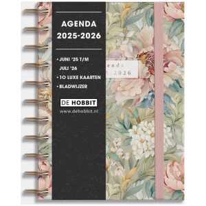 Ringband Agenda De Hobbit 25-26 A6 Vintage Bloemen
