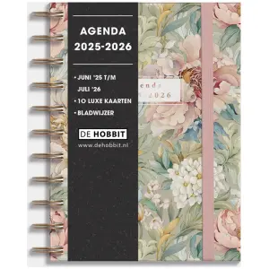 Ringband Agenda De Hobbit 25-26 A6 Vintage Bloemen