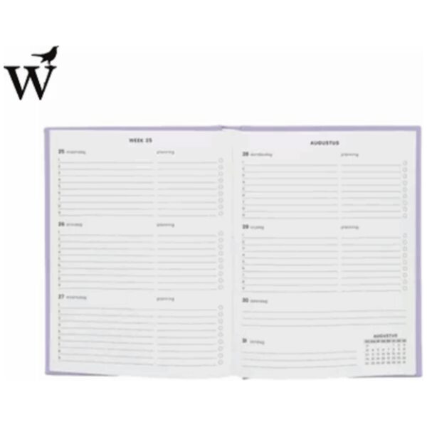 Verhaak Schoolagenda 25-26 A5 Pastel Roze - Afbeelding 2