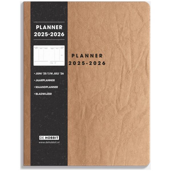 Weekplanner De Hobbit 25-26 ±A4 Washed Craft