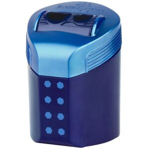 Faber-Castell Puntenslijper RollOn Sparkle 2-gaats met Opvangbakje Deep Blue