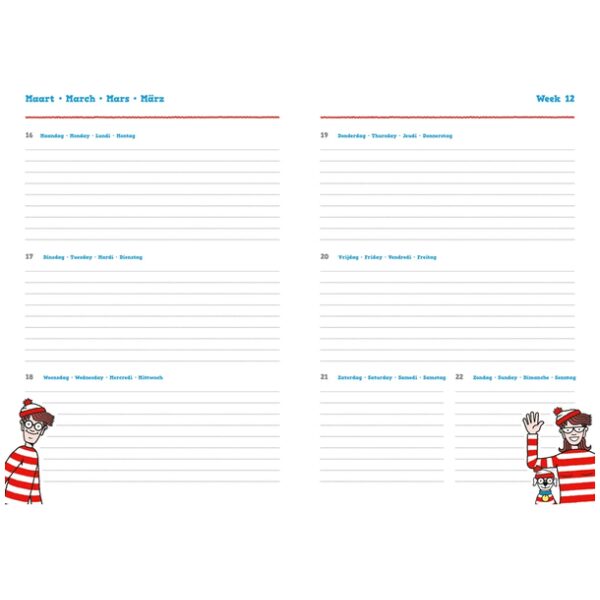 Waar is Wally Schoolagenda 2025-2026 - Afbeelding 2